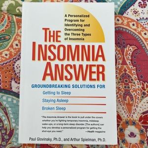 The Insomnia Answer soft cover NEW book